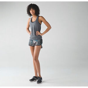 LIMITED EDITION LULULEMON Speed 3" Seawheeze Shorts, Secret Society Tofino, Sz 4